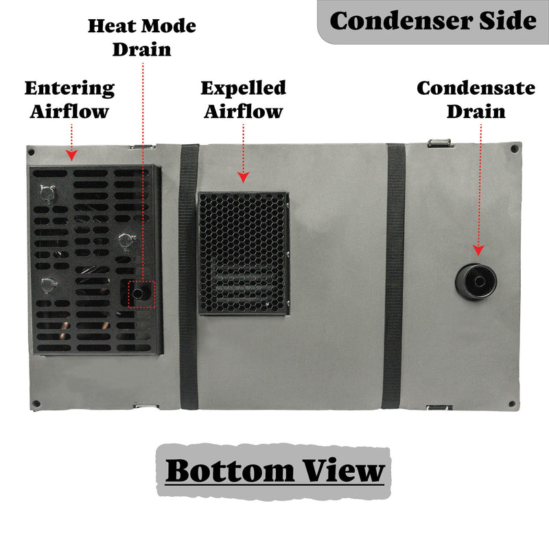 Aire acondicionado con bomba de calor inverter para RV de 10 000 BTU y 115 V para debajo de la mesa Pioneer®