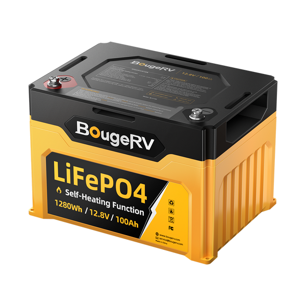 BougeRV 12V 100Ah LiFePO4 Battery