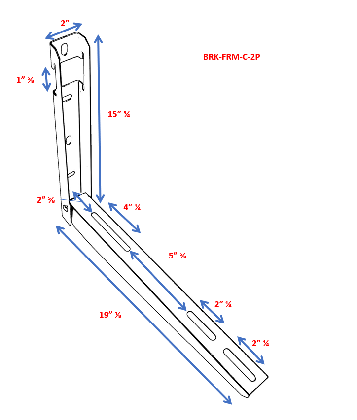 Soporte de montaje plegable para unidad minisplit con nivelador