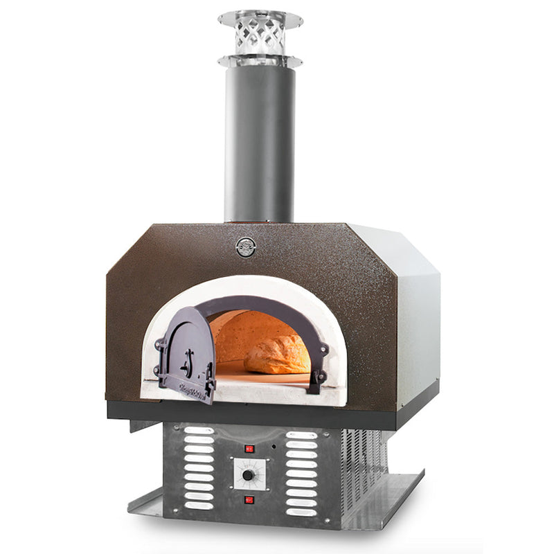 Horno de ladrillos Chicago Brick Oven - Horno híbrido de sobremesa para pizza CBO 750 (comercial) sin faldón | Combustible dual (gas y leña) 