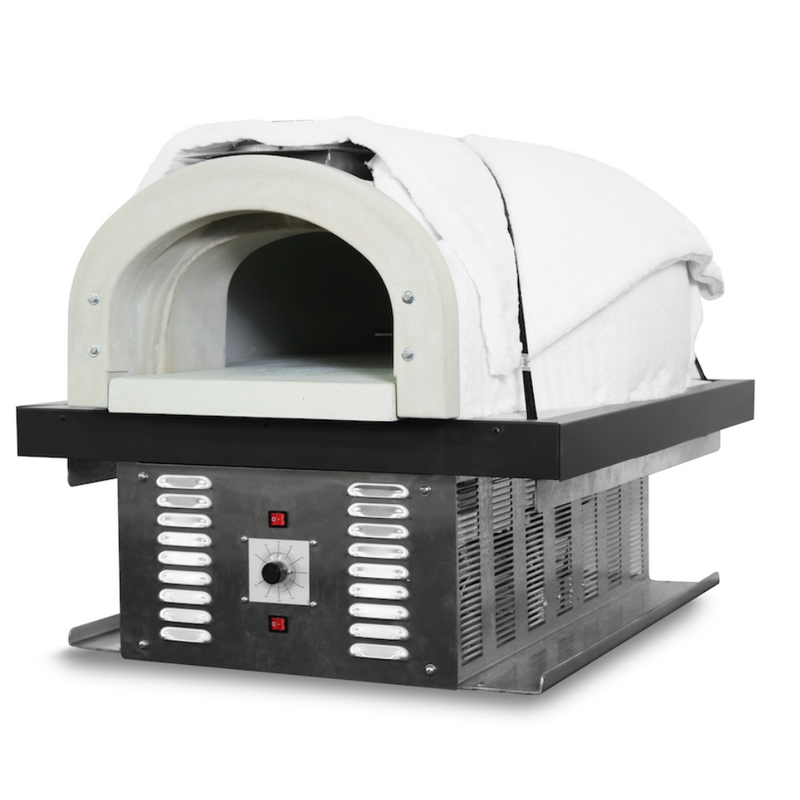 Horno de ladrillo Chicago Brick Oven - Kit de bricolaje para horno de pizza híbrido CBO 750 (residencial) | Combustible dual (gas y leña)