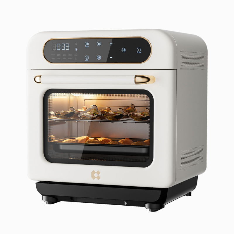 Ciarra Nosh 8-in-1 steam oven with air fryer ivory mist