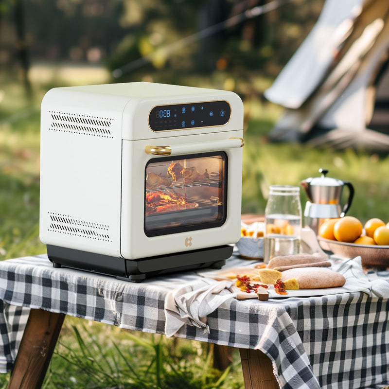 Ciarra Nosh 8-in-1 steam oven with air fryer ivory mist