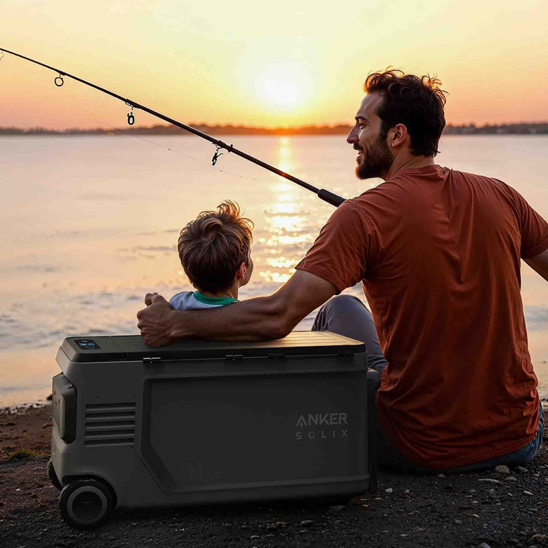 Anker SOLIX EverFrost 2 Electric Cooler 58L/61QT + Free Road Trip Accessories