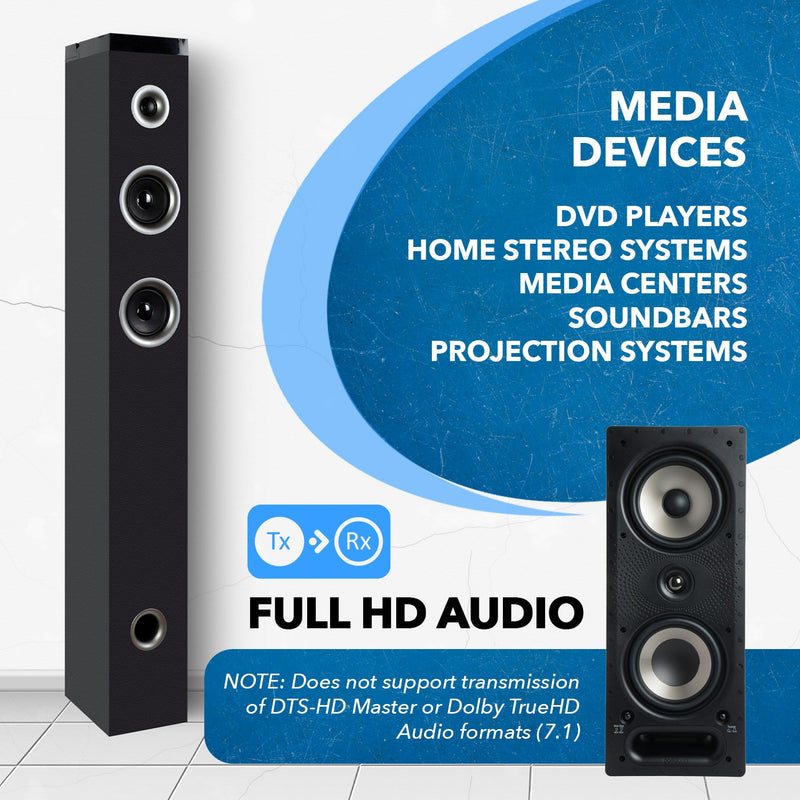 Digital Audio Over CAT5 Extender Upto 1000 Feet - Extend Digital Optical Coxial Toslink Signal Over Ethernet PoC for Long Distance Extension (DA-EX1000-K)