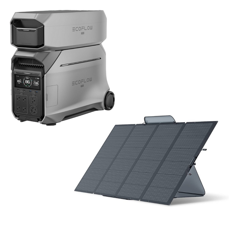 Special Bundle: EcoFlow DELTA Pro 3 Portable Power Station + Extra Battery + Ecoflow 400W Solar Panel