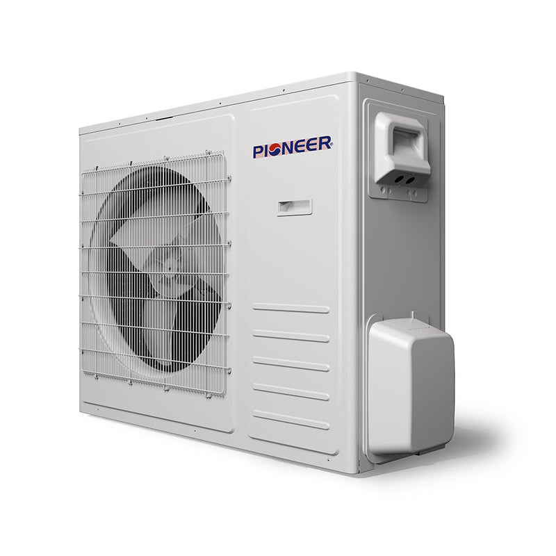 Sistema de aire acondicionado con bomba de calor Inverter+ central con conductos y split de 36 000 BTU y 18 SEER2 de Pioneer®, segunda generación