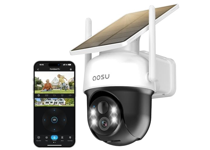 AOSU 2K Solar Powered Security Camera for Outdoors - C9C2CA11