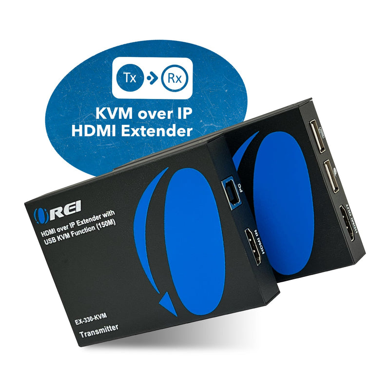 HDMI Extender Over CAT6/7 With KVM 1080p@60Hz Up To 492 Ft (EX-330-KVM)