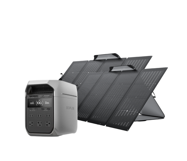 Ecoflow Delta 3 Plus + 2 x 220W Solar Panels