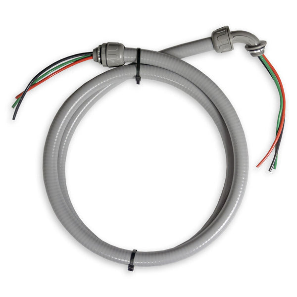 Conducto flexible de plástico de 6 pies, calibre 10 AWG, 3 conductores