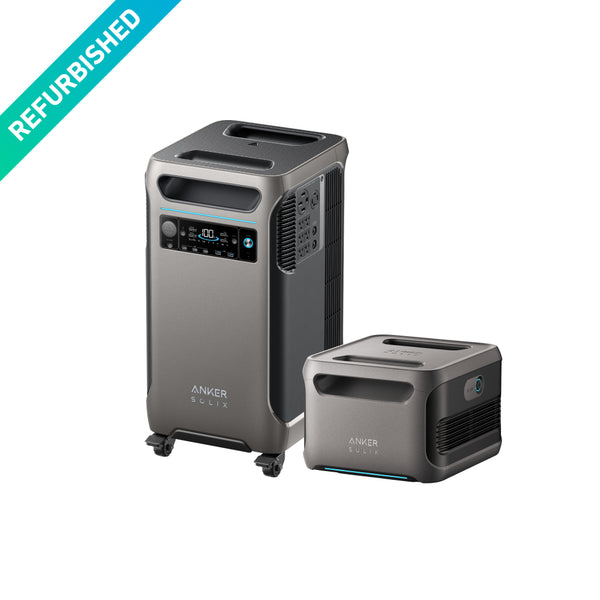 Special Bundle: REFURBISHED Anker SOLIX F3800 Portable Power Station + Extra Battery