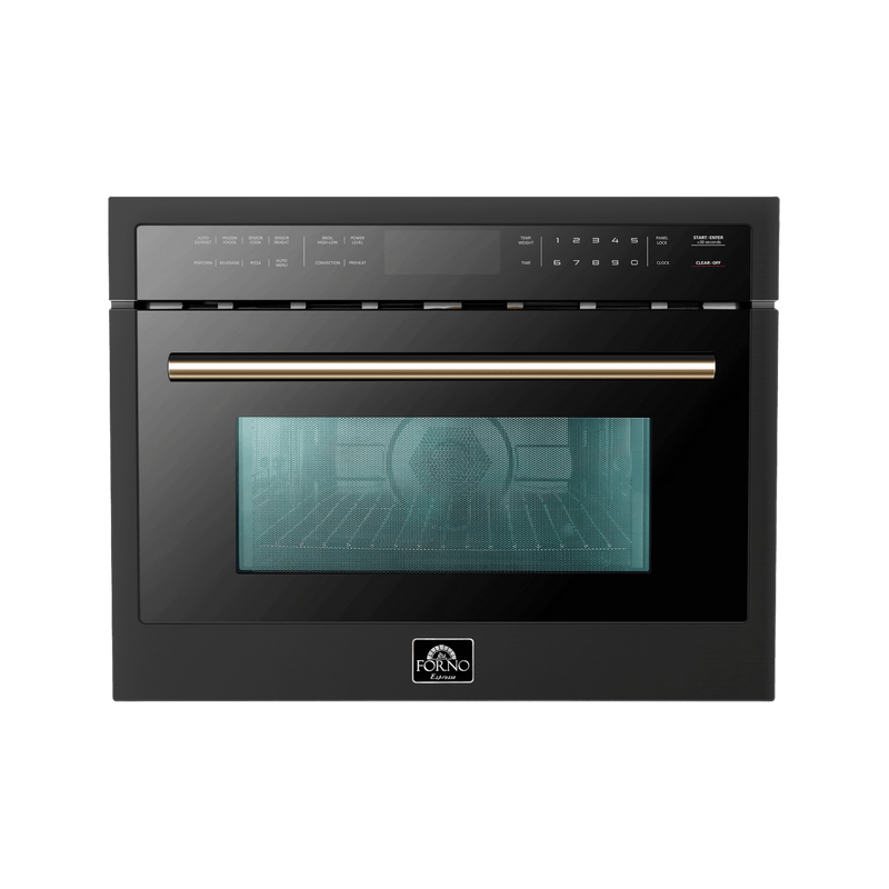 FORNO Oliena Espresso  24″ 1750 Watt Compact Oven & 1000 Watt Microwave, 1.6 cu. ft.