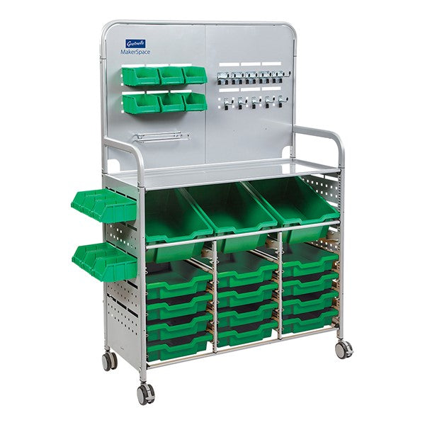 Gratnells MakerSpace Cart  40.00x17.00x62.00in Grass Green