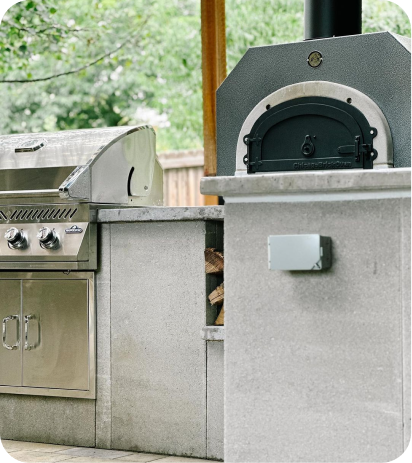 Horno de ladrillos Chicago - CBO 500 de encimera | Horno de leña para pizza | Superficie de cocción de 27" x 22"