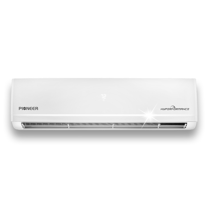 Aire acondicionado minisplit sin conductos Pioneer® Hyperformance™ de 12 000 BTU, 23,5 SEER2, Inverter++, con Wi-Fi y Energy-Star, bomba de calor Hyper, conjunto completo de 230 V