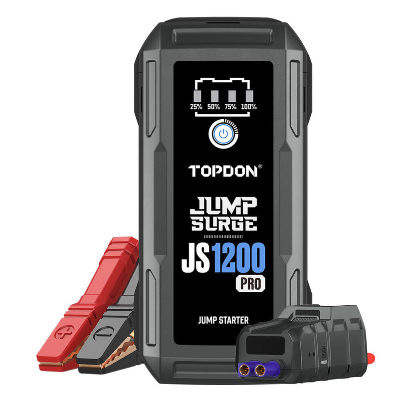 TOPDON - JS1200Pro 1800 Peak Amp Car Battery Jump Starter 12V Jump Starter Battery