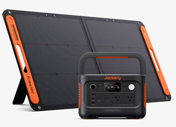 Jackery Explorer 600 Plus Portable Power Station + 1 x SolarSaga 100W Solar Panel / Wellbots