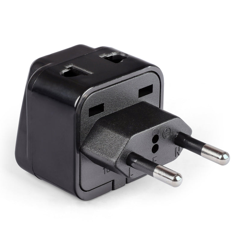 European Travel Adapter - 2 in 1 - Type C - Compact Design (DB-9C)