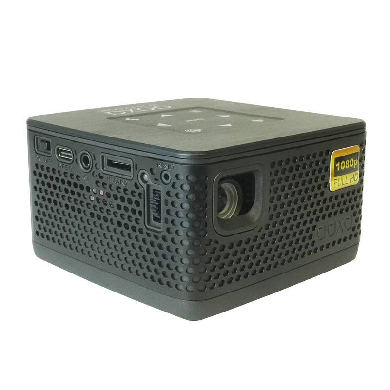 AAXA P7+ DLP Mini Projector, 1080P Native, USBC & Wireless Mirroring, Streaming Apps, WiFi/BT