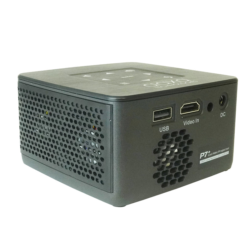 AAXA P7+ DLP Mini Projector, 1080P Native, USBC & Wireless Mirroring, Streaming Apps, WiFi/BT