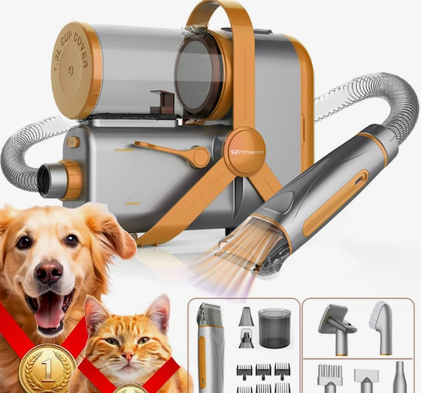 PETVACCO Pet Grooming Vacuum/Hair Dryer & Nail Grinder Kit / Wellbots