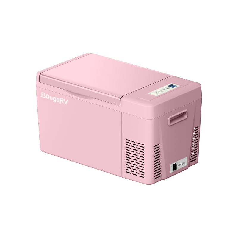 BougeRV 12V 23 Quart Pink Mini Fridge