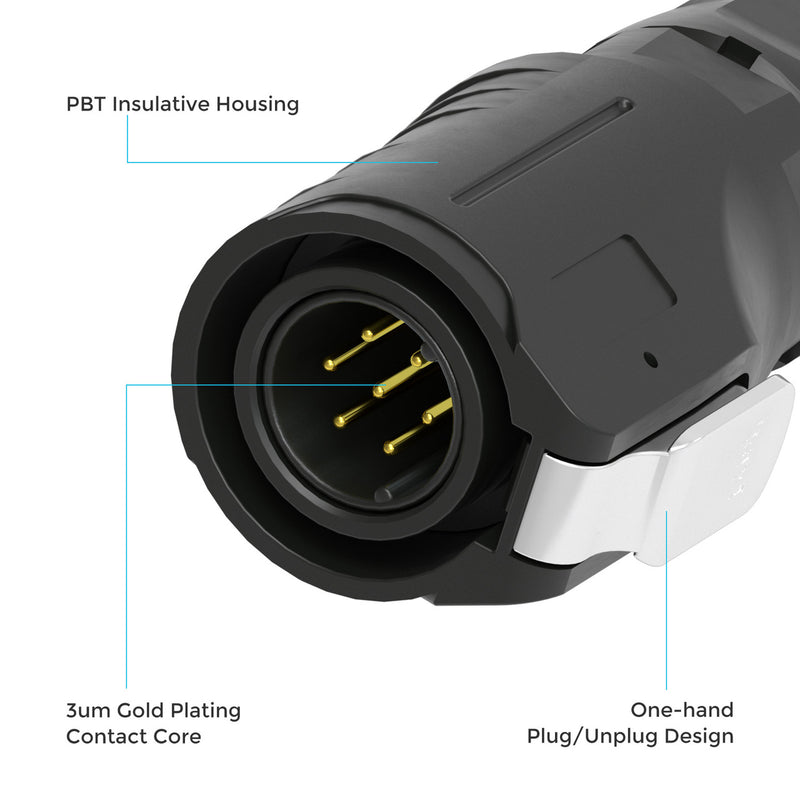 Renogy LP16 Terminator Plug (7-Pin) Male