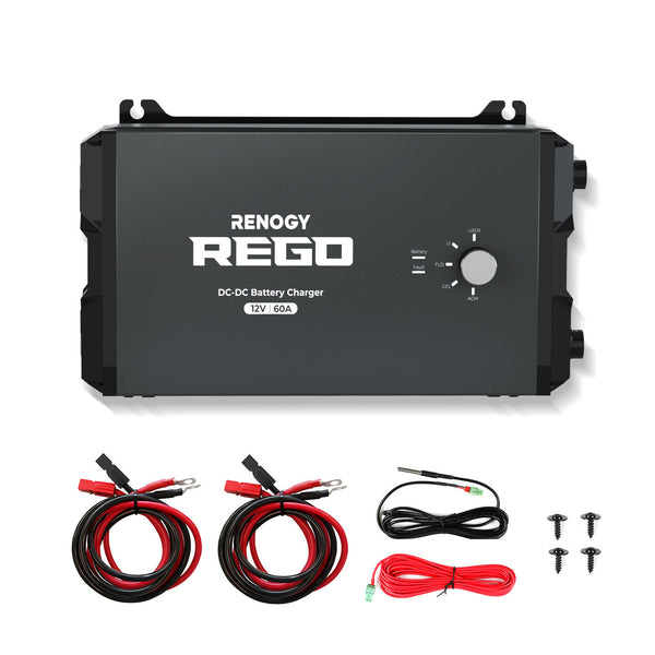 Renogy REGO 60A Charger + Input/Output Cables