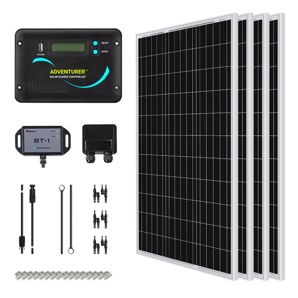 Kit solar para vehículos recreativos Renogy de 400 vatios y 12 voltios