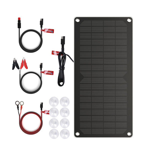 Renogy RSP10BM - Cargador de batería solar de 10 W