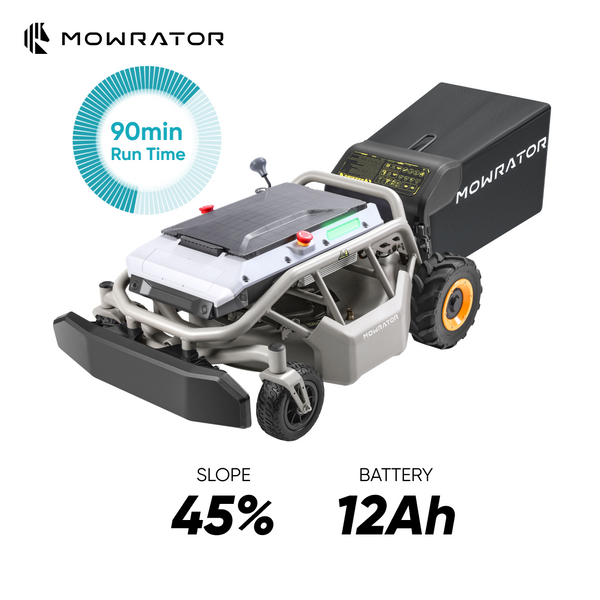 Cortadora de césped con control remoto Mowrator S1, tracción en 2 ruedas, batería estándar de 12 Ah