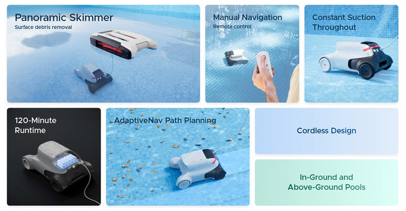 Genkinno P2 Cordless Robotic Pool Cleaner