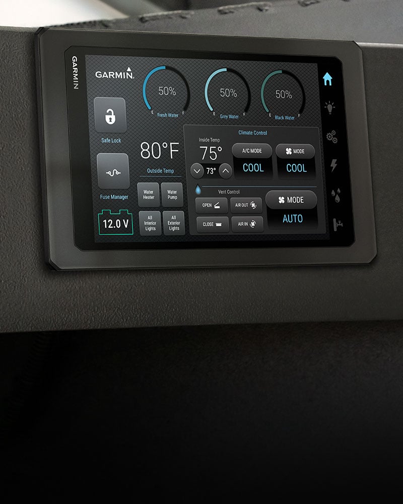 Pantalla de conmutación digital Garmin SERV, RV