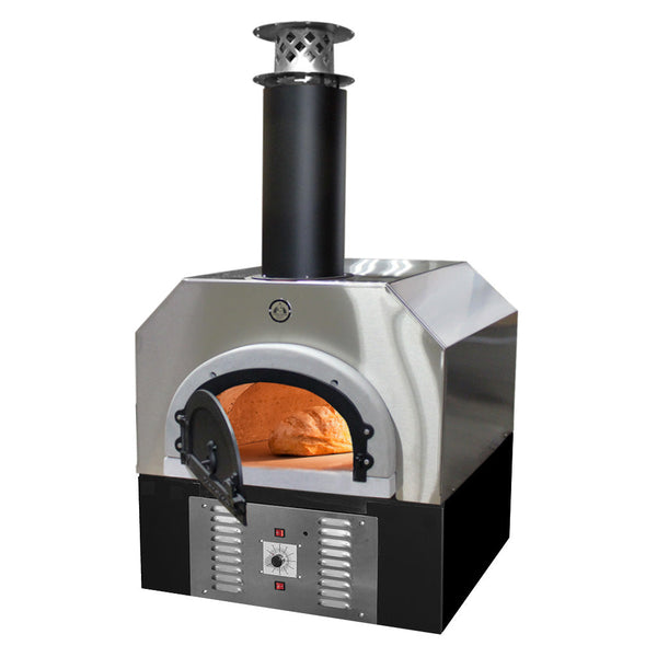 Horno de ladrillos Chicago Brick Oven - Horno híbrido de encimera para pizza CBO 750 (residencial) | Combustible dual (gas y leña)