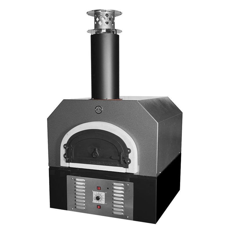 Horno de ladrillos Chicago Brick Oven - Horno híbrido de encimera para pizza CBO 750 (residencial) | Combustible dual (gas y leña)