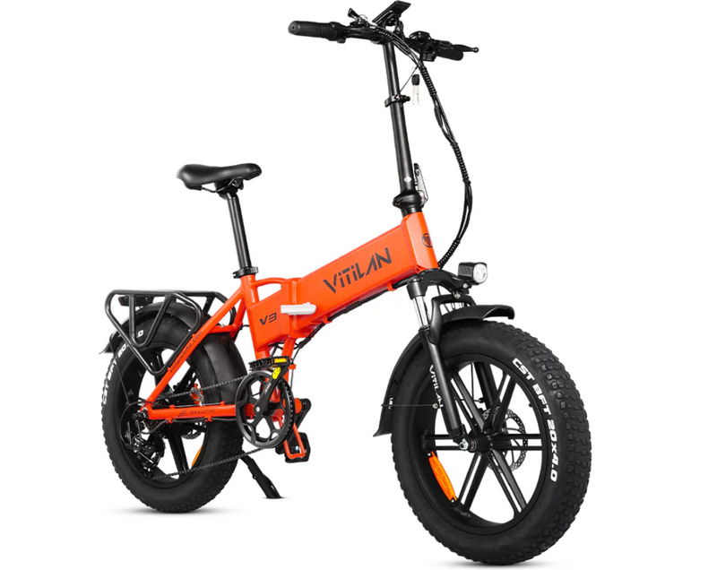 VITILAN V3 2.0 Folding Fat Tires Adult All Terrain Electric Bike