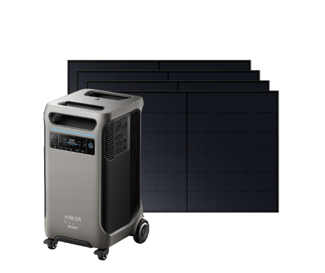 Anker SOLIX F3800 Plus Portable Power Station + 2 sets of 410W Rigid Solar Panels + FREE 400W Anker Solar Panel