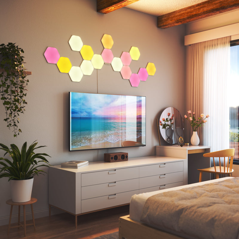 Nanoleaf - Kit de hexágonos más inteligentes, paquete de 16