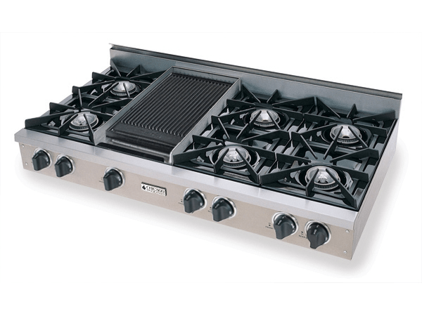 Chicago Brick Oven - 48" Natural Gas Rangetop with Open Burners - Commercial-Grade, Professional Cooking Power