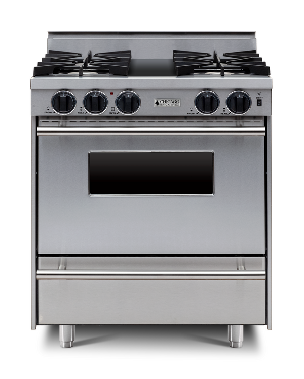 Chicago Brick Oven - 30” All-Gas Range - Open Burners