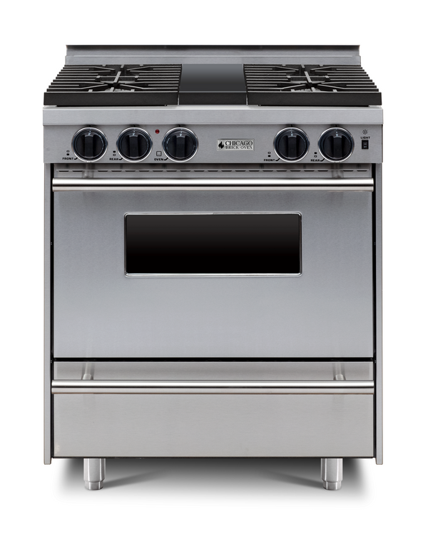 Chicago Brick Oven - 30” All-Gas Convection Range - Sealed Burners