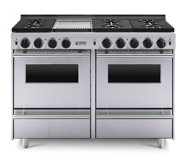 Horno de ladrillo Chicago - Cocina de convección a gas LP de 48" - Quemadores sellados