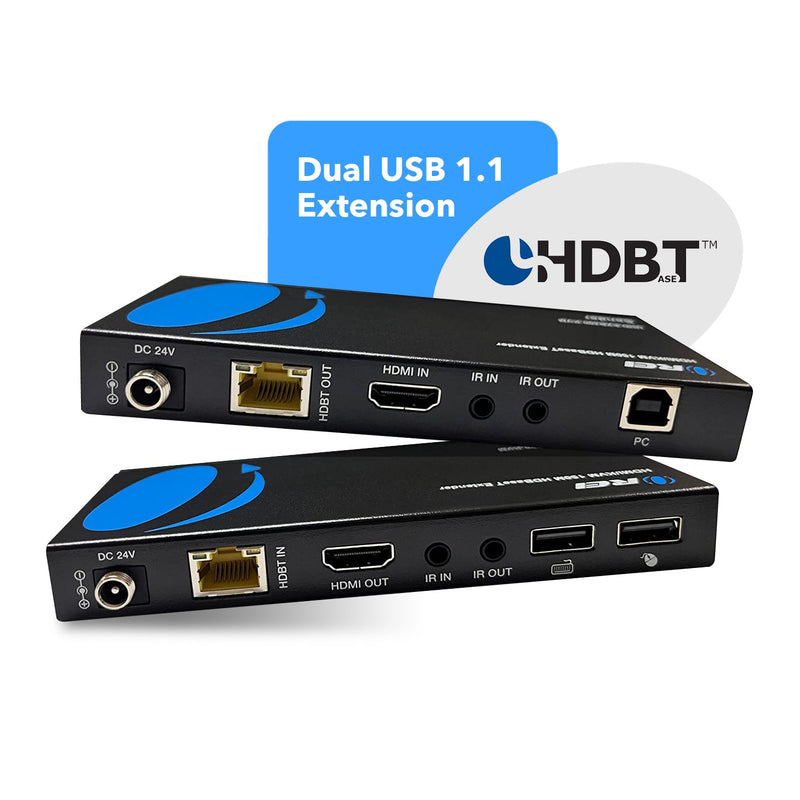 4K KVM HDMI HDBaseT Extender Over CAT6/CAT7 Cable Up To 400 Ft Keyboard & Mouse Over CAT 6/7 (UHD-EXB400-KVM)