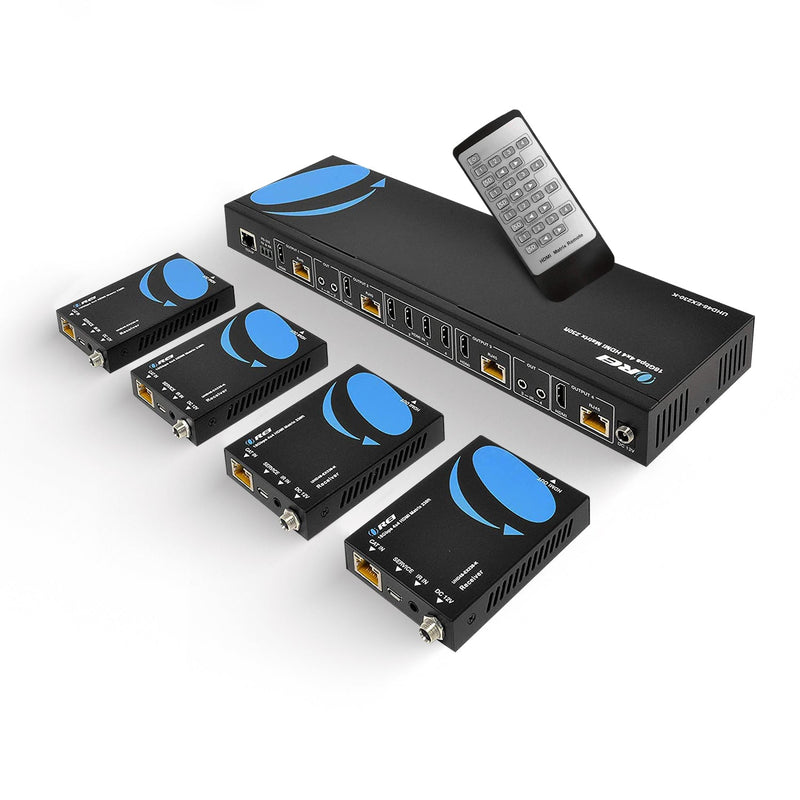 4x4 HDMI Matrix Extender - UltraHD 4K@60Hz Over Single CAT6/7 Cable (UHD48-EX230-K)