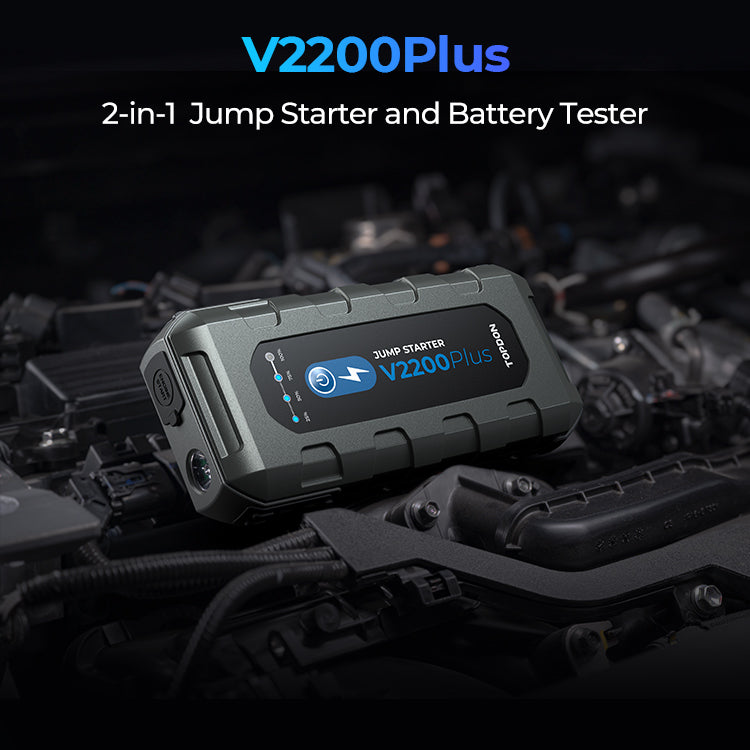 TOPDON - V2200Plus Jump Starter & Battery/System Tester