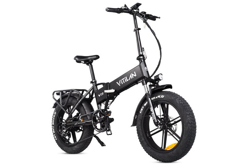 VITILAN V3 2.0 Folding Fat Tires Adult All Terrain Electric Bike