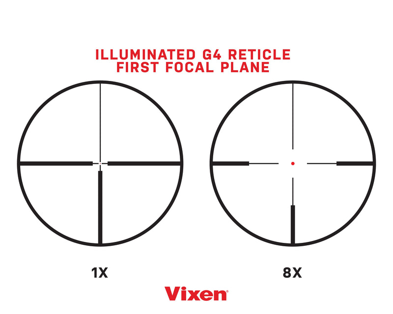 Vixen 1-8x28 Riflescope - 28MM Tube