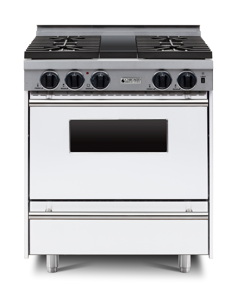 Horno de ladrillo Chicago - Cocina de convección a gas LP de 30" - Quemadores sellados