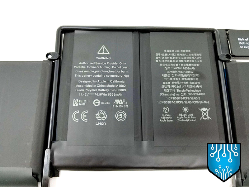 A1582 Replacement Battery for 13-Inch A1582 Mid 2015 MacBook Pro